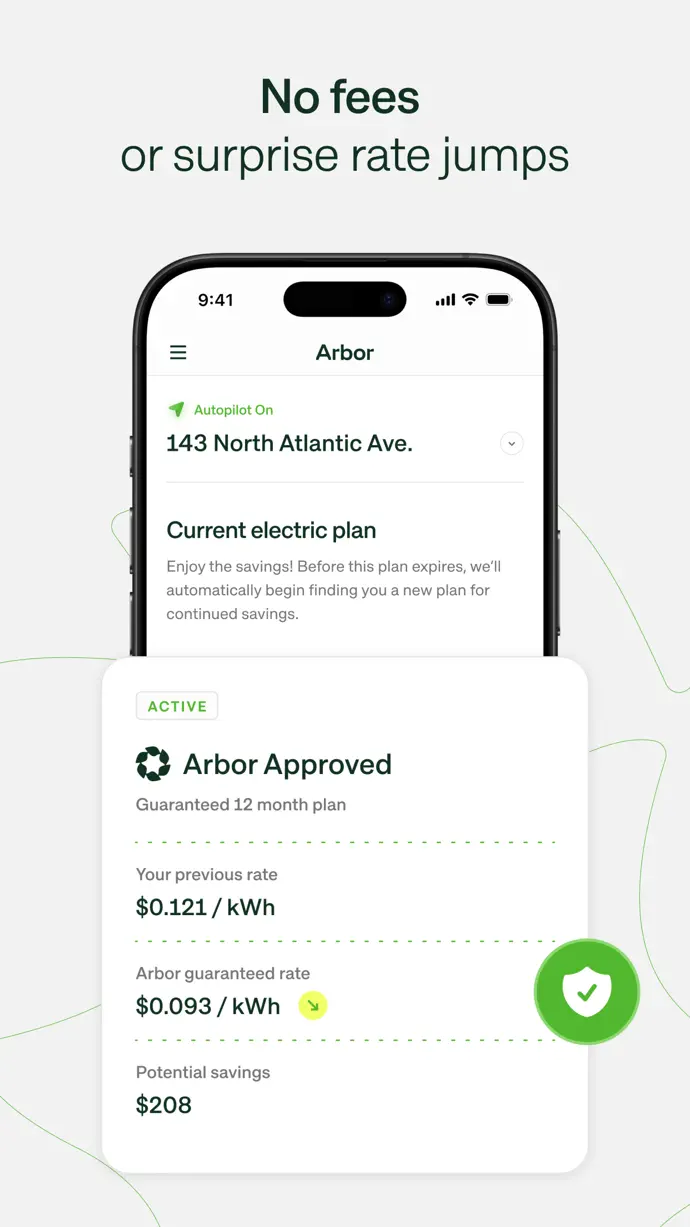 No fees or surprise rate jumps — guaranteed 12 month plan